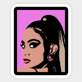 ally brooke style pop art Sticker